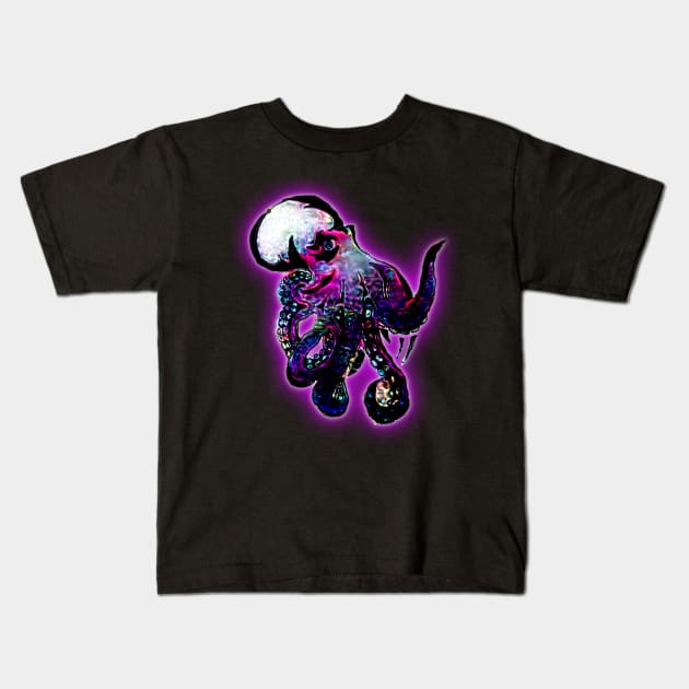 Mulitcolor Octopus Kids T-Shirt by wheresyourgod